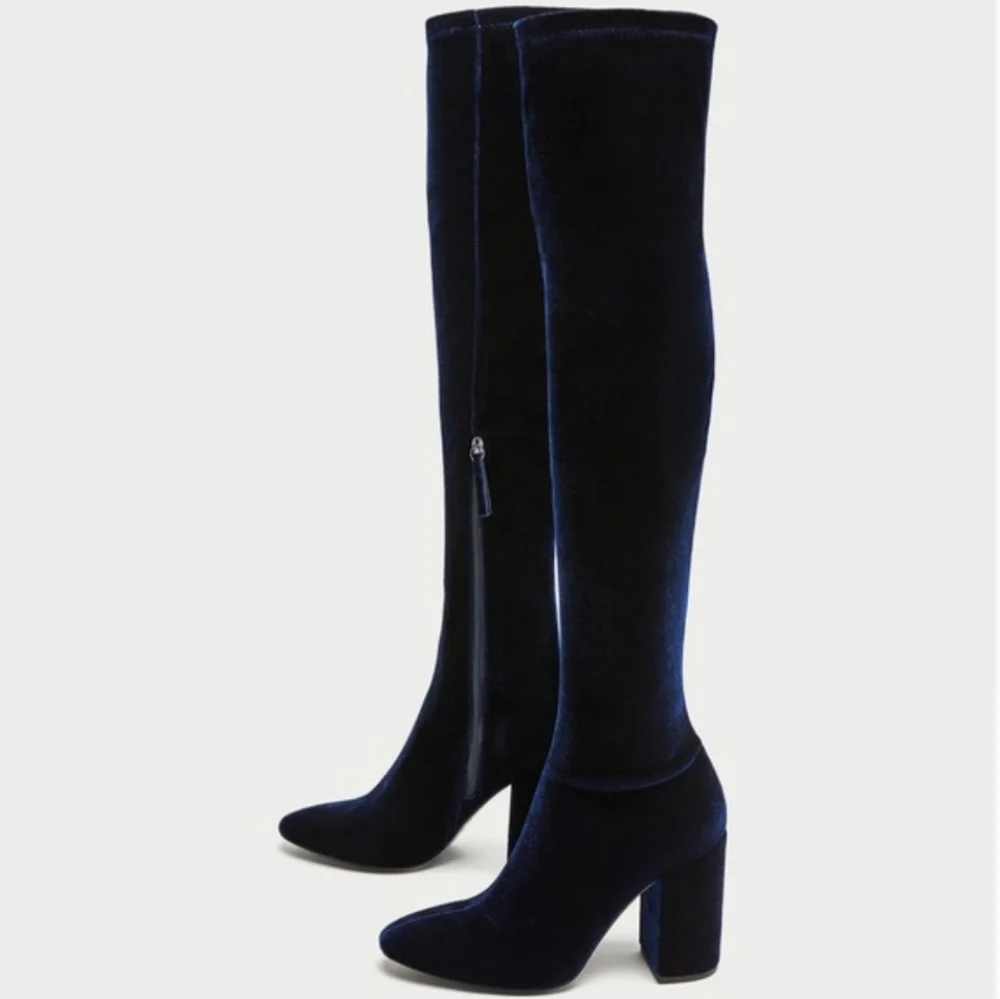 Zara Black Over the Knee Boots